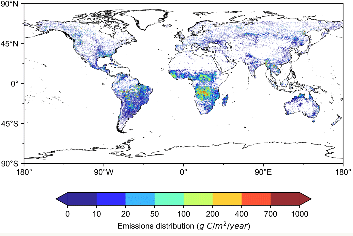 首次!国产卫星量化全球生物质燃烧碳排放量